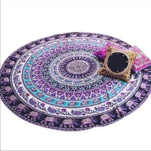 Creative Printed Round Blanket